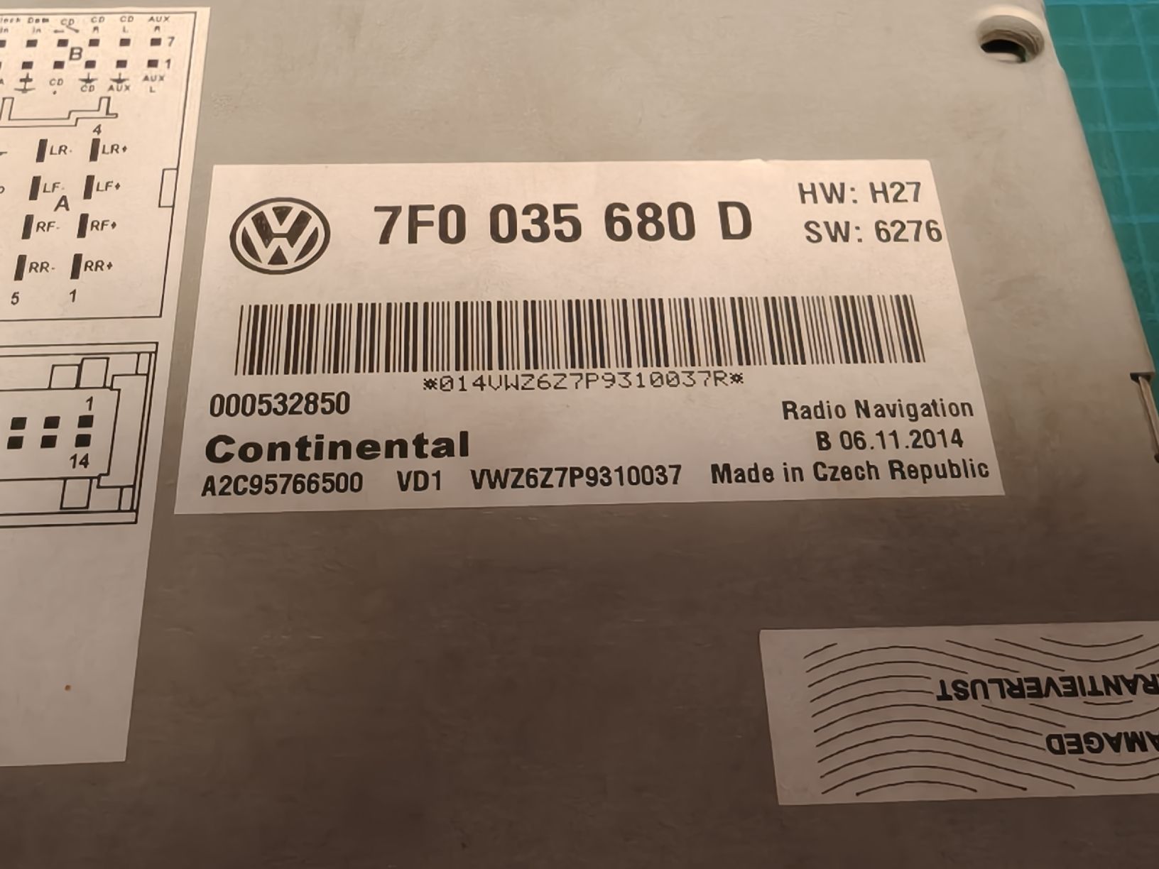 Navigationsgeräte: VW Navigation RNS510   7F0 035 680 – Gebraucht aus Niederuzwil von Byte0Bit1 4