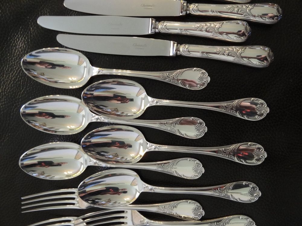 18 X COUVERTS A DESSERTS JEZLER FILET ARGENT 800 COMME NEUF (Neu