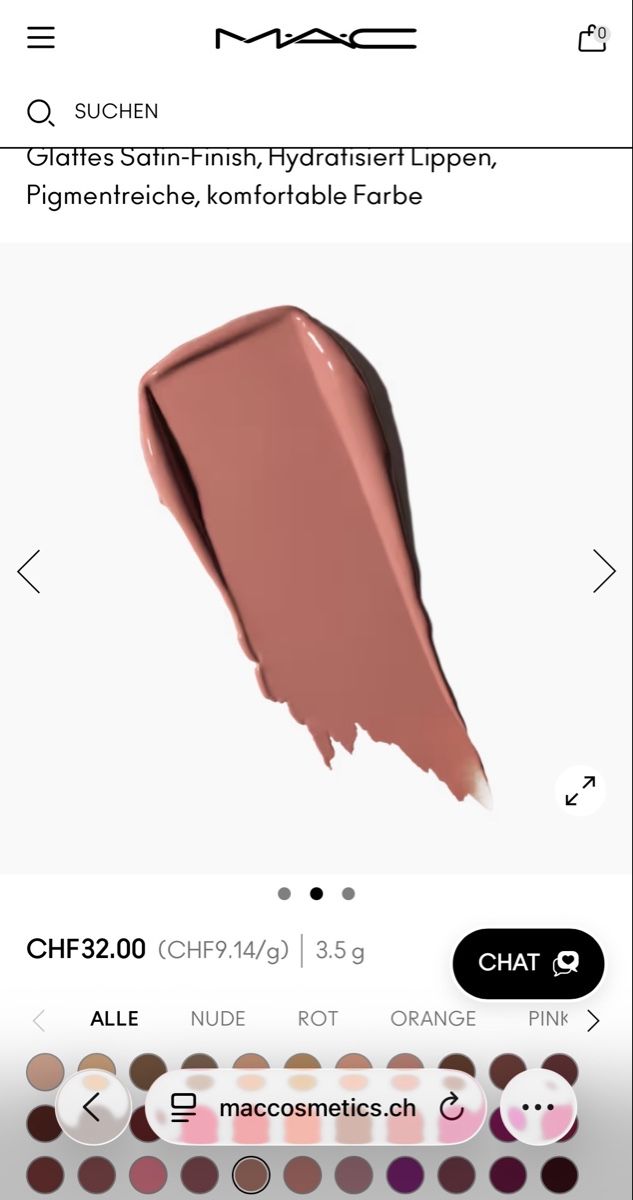 Mac Cosmetics Make-up: MAC Lippenstift, Farbe Modesty, neuwertig  – Usato da Brugg AG venduto da Keks.und.Kruemel 1