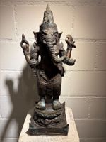 Ganesha ( 44 cm / 2.8 kg ) Bronze Skulptur Rarität