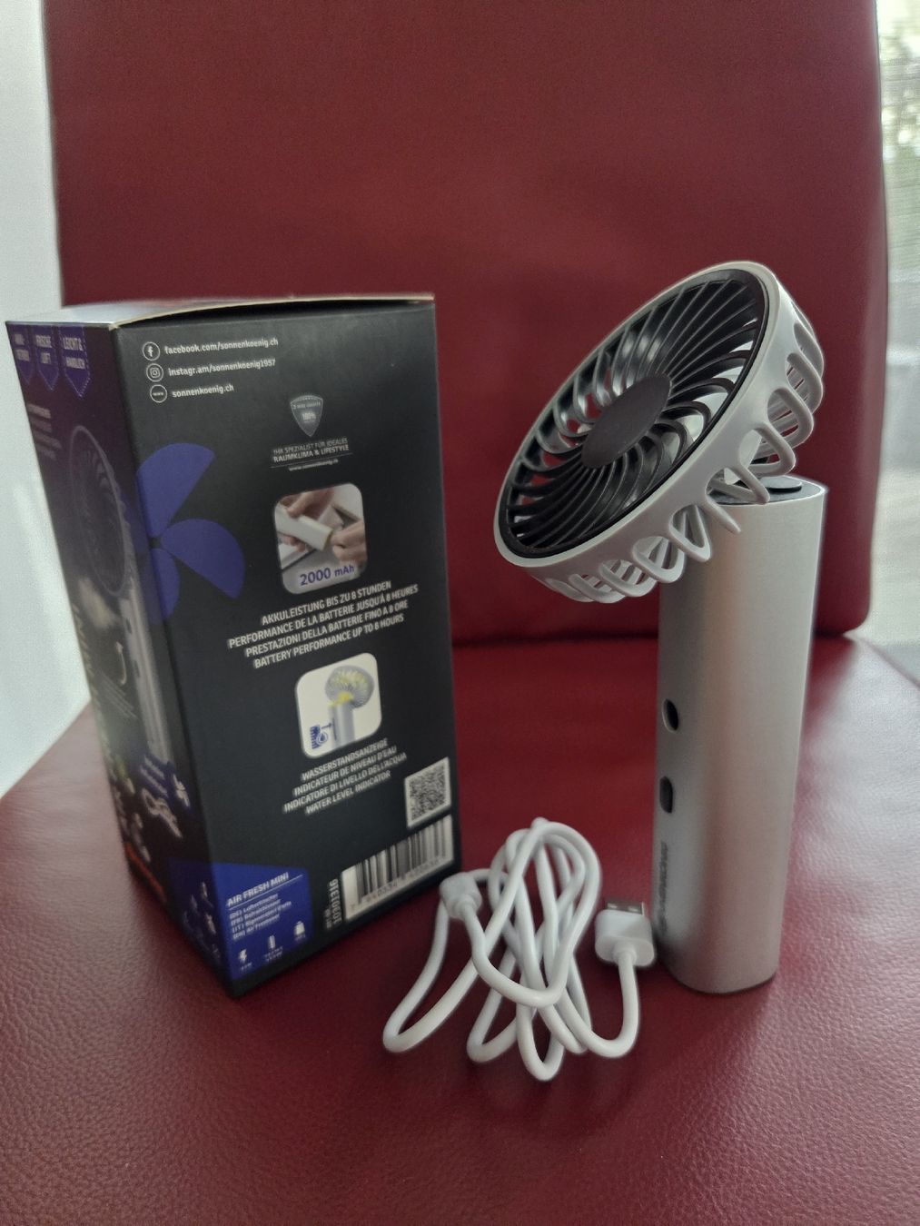 Ventilatoren: Handventilator Sonnenkönig Air fresh Mini grau  – Neu (gemäss Beschreibung) aus Wattenwil von Prettysunshine 1