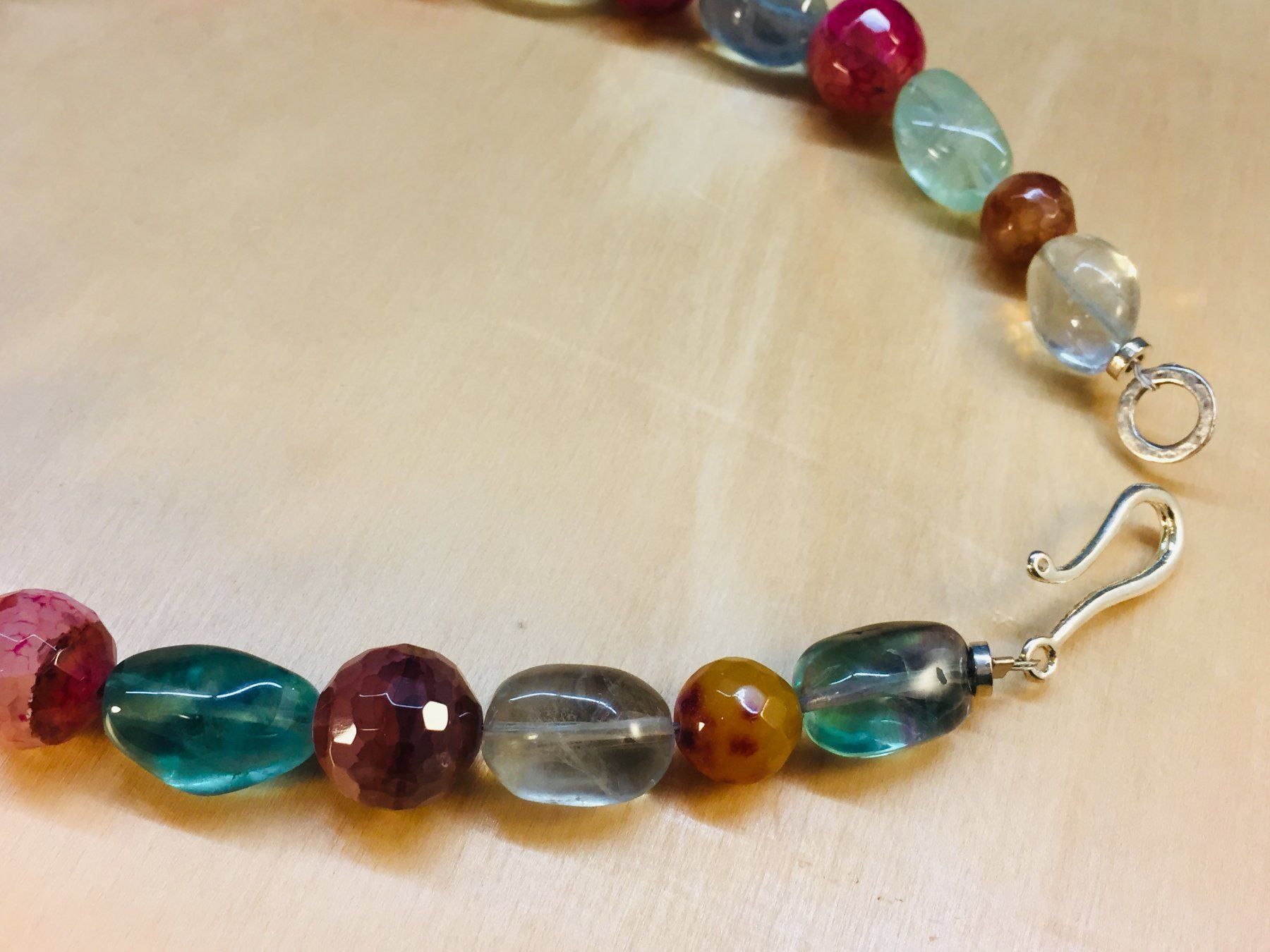 Catenine: Elegante Collier Kette Achat & Fluorit – Usato da Schaffhausen venduto da uniqueketten 2