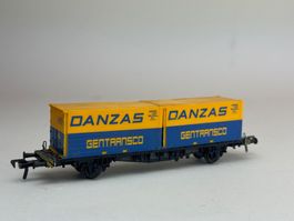 HR- Fleischmann  Containertragwagen Danzas