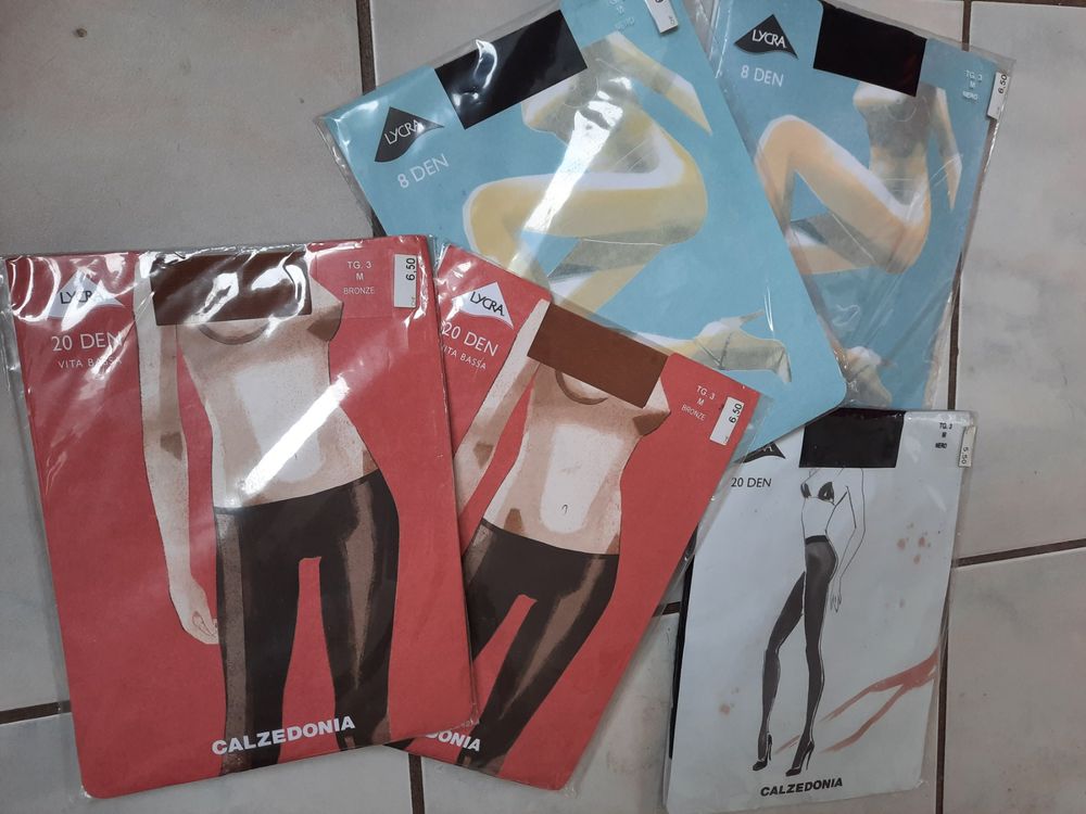 Collants Golden Lady Extra Large - Lot De 5 - Noir 20 Deniers - Taille XL - Neuf Avec Étiquettes