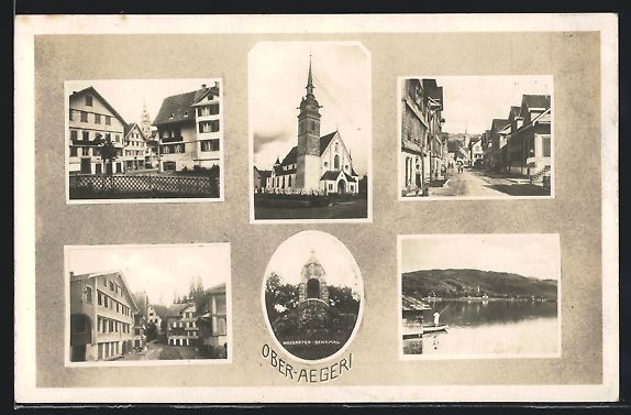 Cartoline postali: Ober-Aegeri, Morgarten-Denkmal und weite – Usato da Berlin venduto da bartko-reher