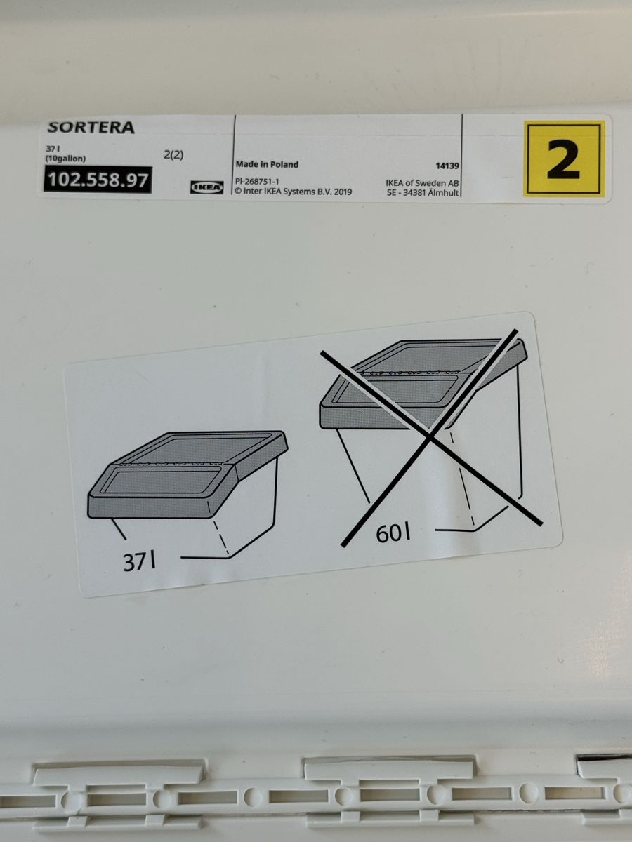 Transportkisten: Ikea SORTERA 5 Sortierbehälter mit 2 Deckel, beige, 37L. – Gebraucht aus Zürich von Nobs1 2