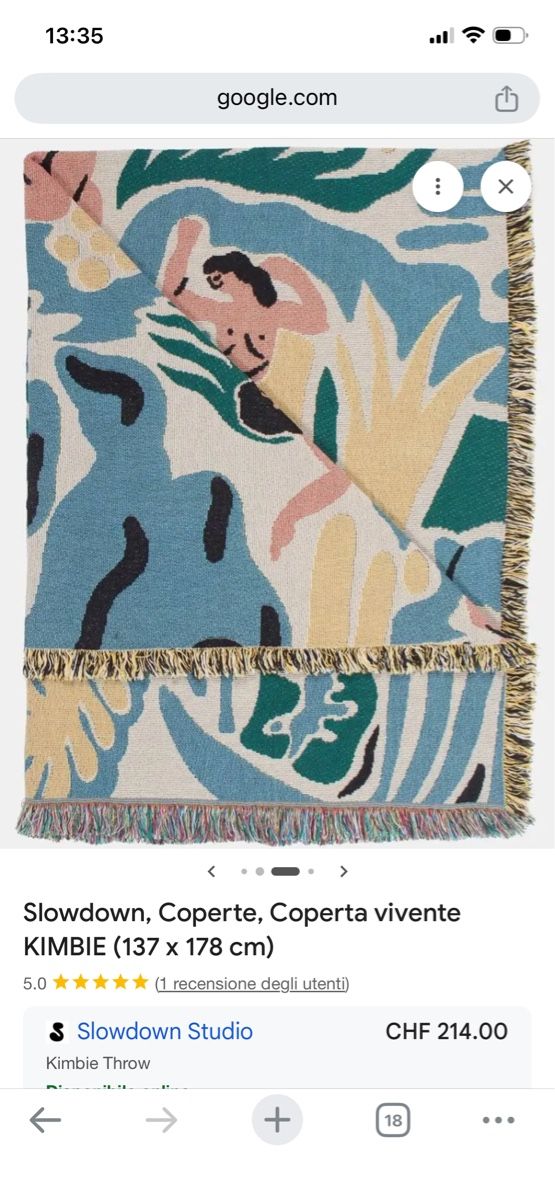 Coperte: Slowdown studio blanket KIMBIE (137 x 178 cm) – Usato da Basel venduto da ana_6yp9 4