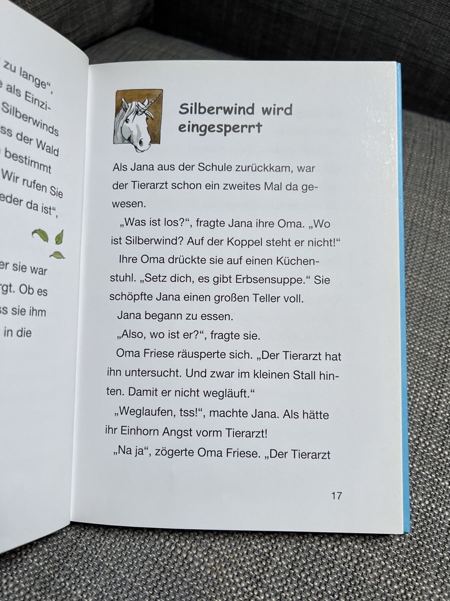 Libri: Lesebuch Silberwind „Das Einhornfohlen“ – Usato da Kirchberg BE venduto da Bergdorf16 3