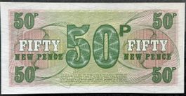 British Armed Forces 50 New Pence - Reproduktion