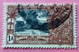 Briefmarke aus König George V. - Silberjubiläum gestempelt