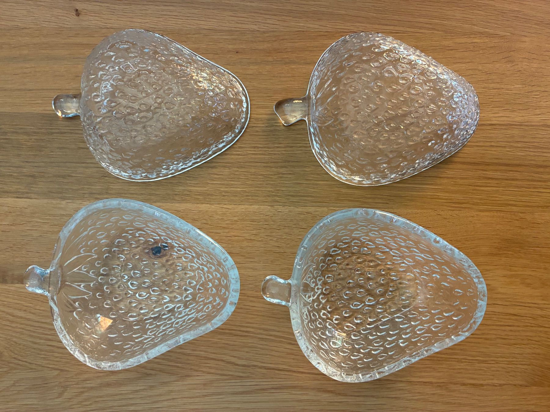 Schalen: Glasschäleli 4er Set Erdbeeren – Gebraucht aus Frick von sandra037 6