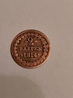 Münze 2 Rappen 1814 Canton Argau