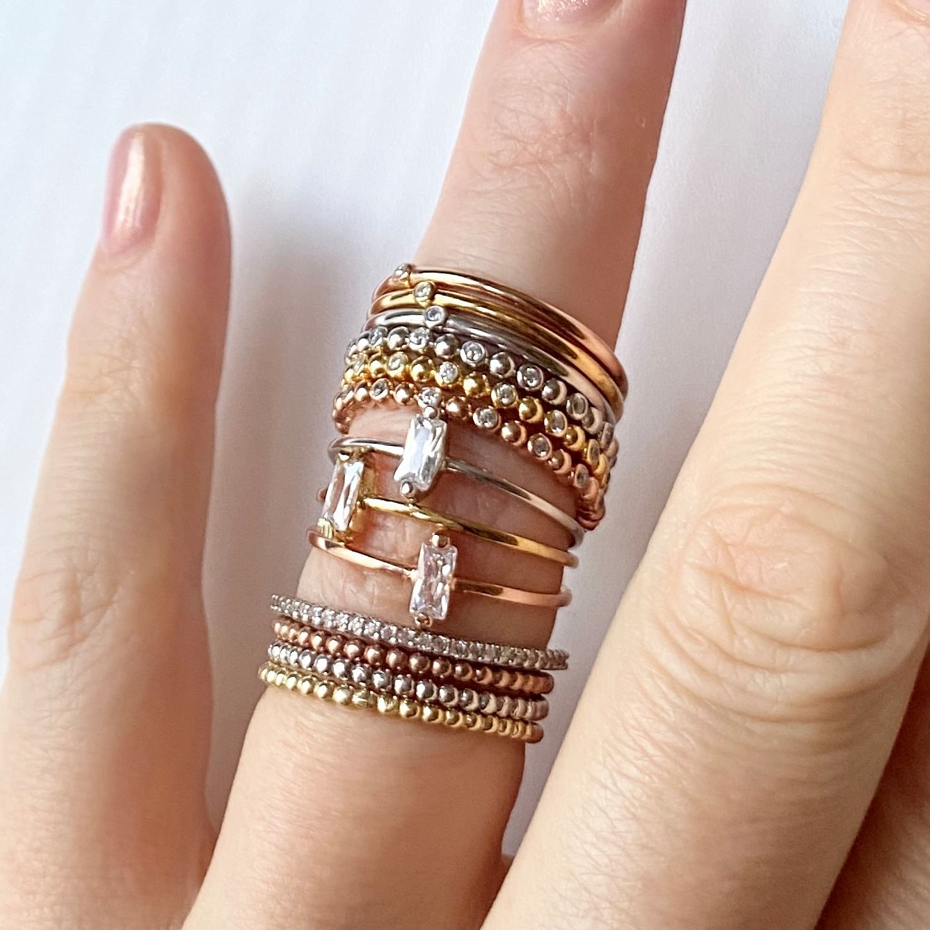 Anelli: Ring fein dünn Kugeln 925 Silber filigran Klassiker 52 – Nuovo e nell'imballaggio originale da Zürich venduto da goldfisch.schmuck 1