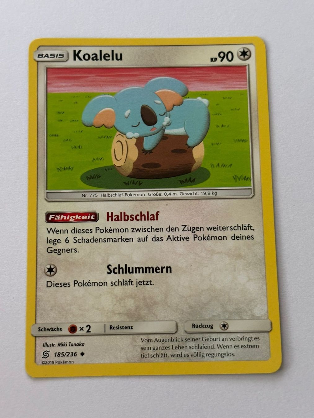 Pokémon Carte collezionabili: Pokemon-Karte Koalelu 185/236 – Usato da Herisau venduto da Seyashop1