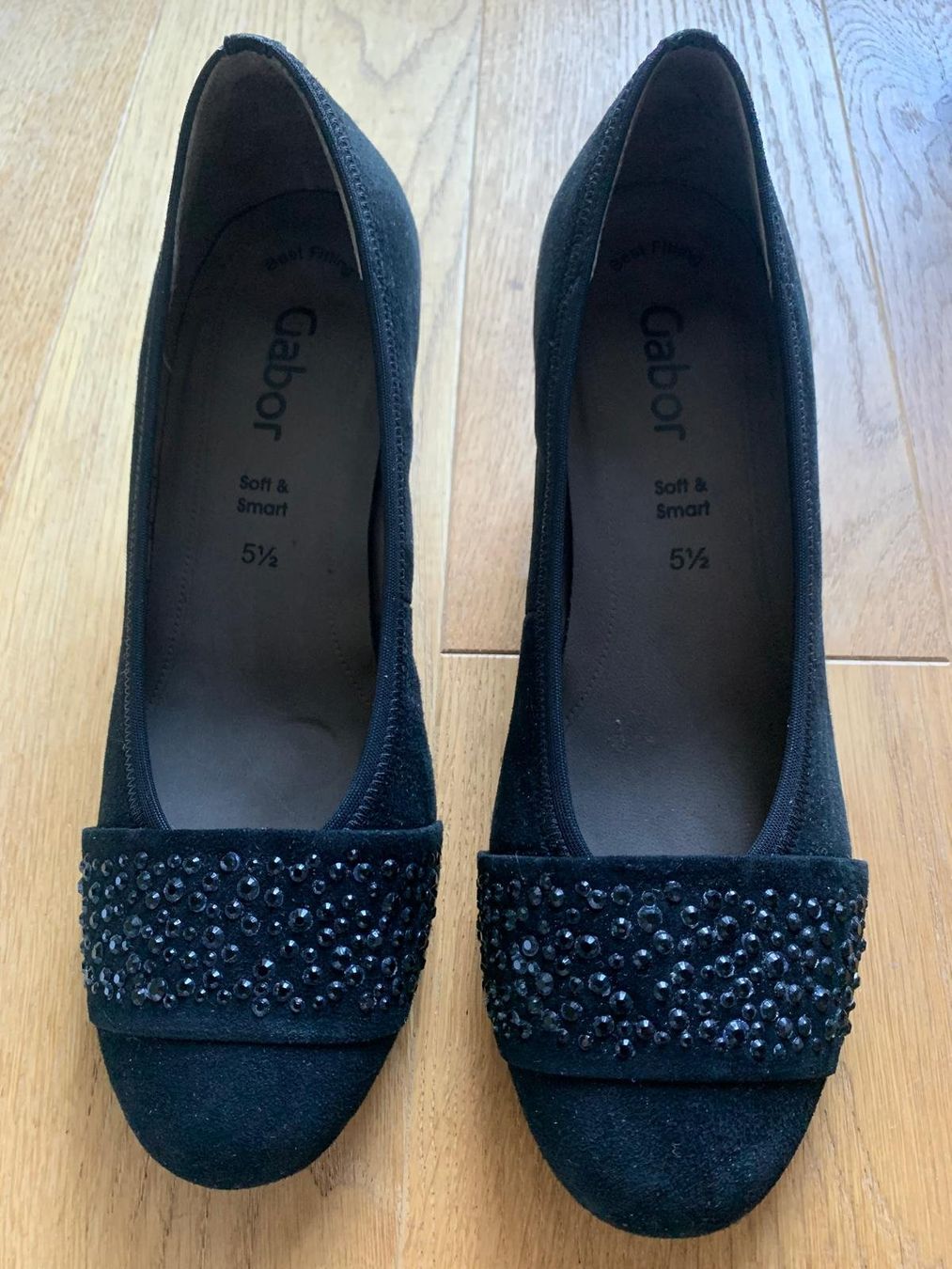 Gabor Damenschuhe: Wildleder Pumps schwarz Gabor Gr. 38,5 – Neu (gemäss Beschreibung) aus Grossdietwil von fab_8bdy