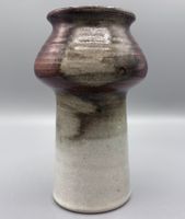 Vintage Studiokeramik Vase 60/70er Braun Beige Lava Glasur