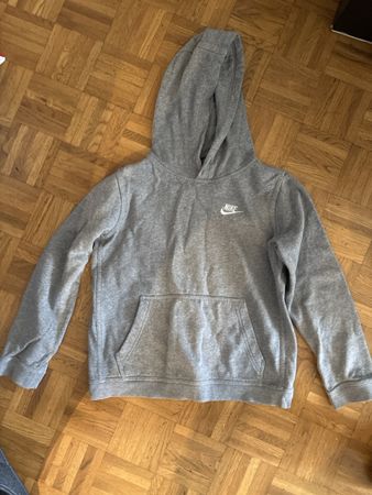 Sweat à capuche Nike gris, taille L enfant, bon état. Parfai