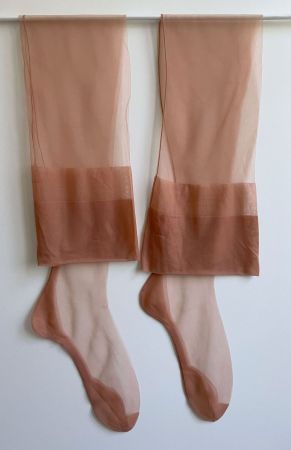 Strümpfe Original Nylons Gr. L MIT NAHT leichte Tragespuren