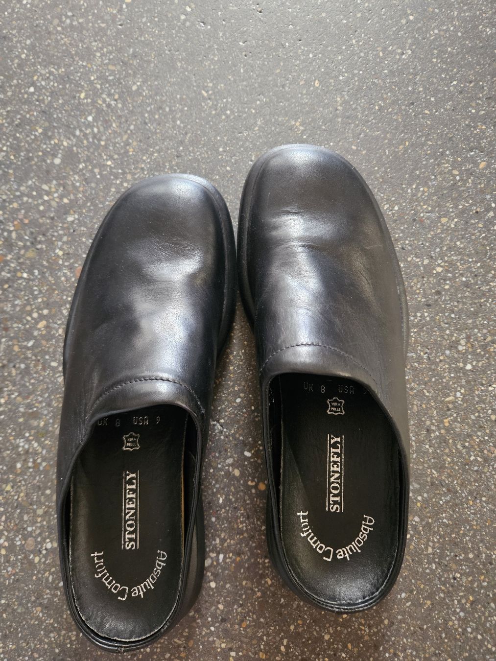 Chaussures hommes: Leder Clogs STONEFLY Grösse 41 unbenutzt  – Neuf (Voir description) à Anwil par tamoos 2