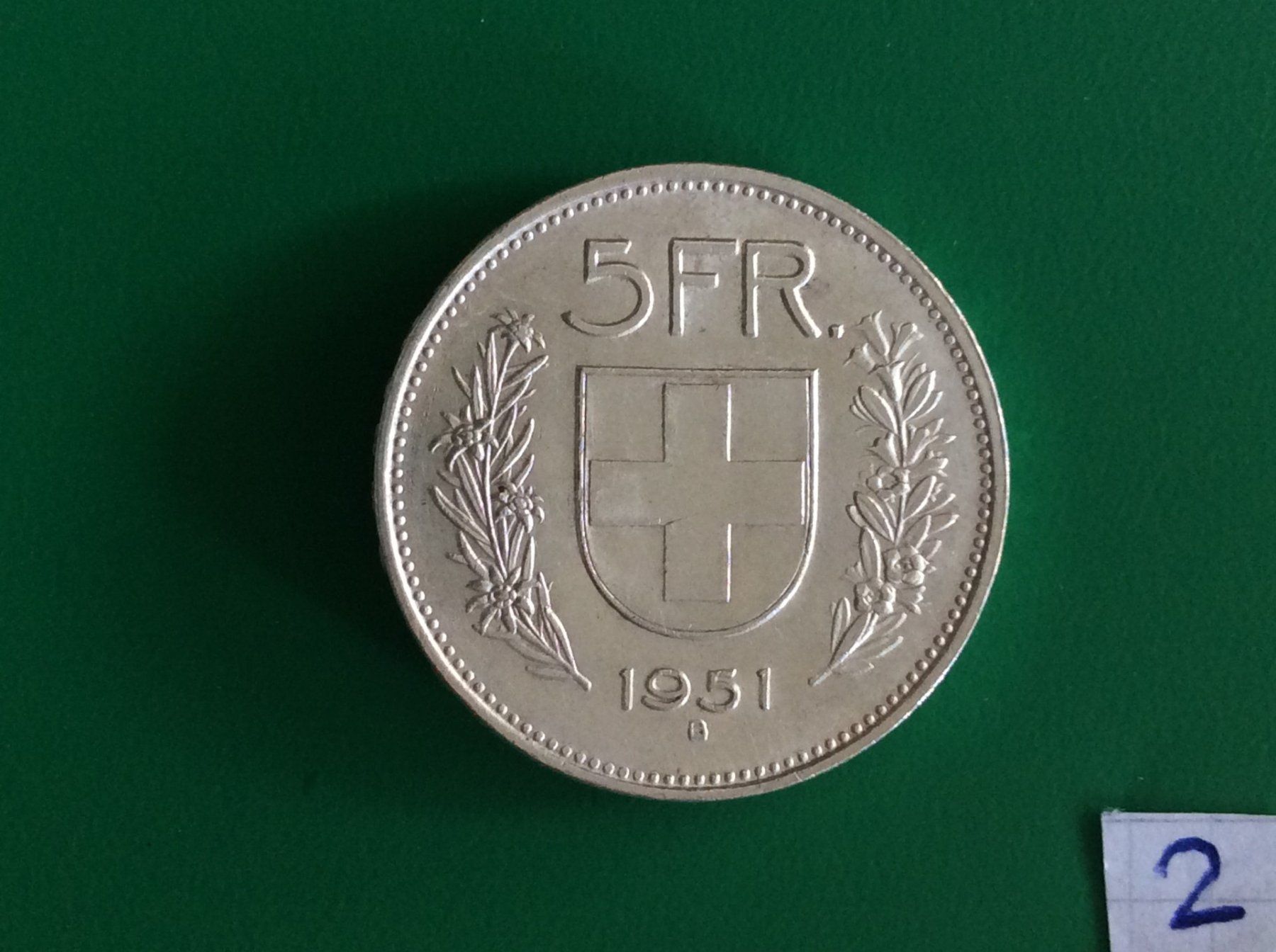 Alle Münzen: 5 francs  1951  Jolie – Gebraucht aus Genève von pie_fh2d