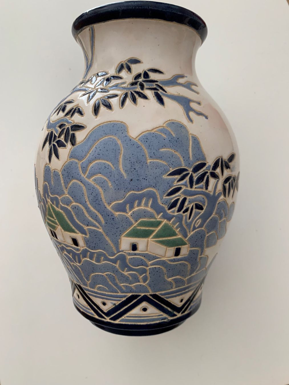 Vasi & Recipienti: Keramik Vase Landschaft Motiv – Usato da Saland venduto da Katarm 1