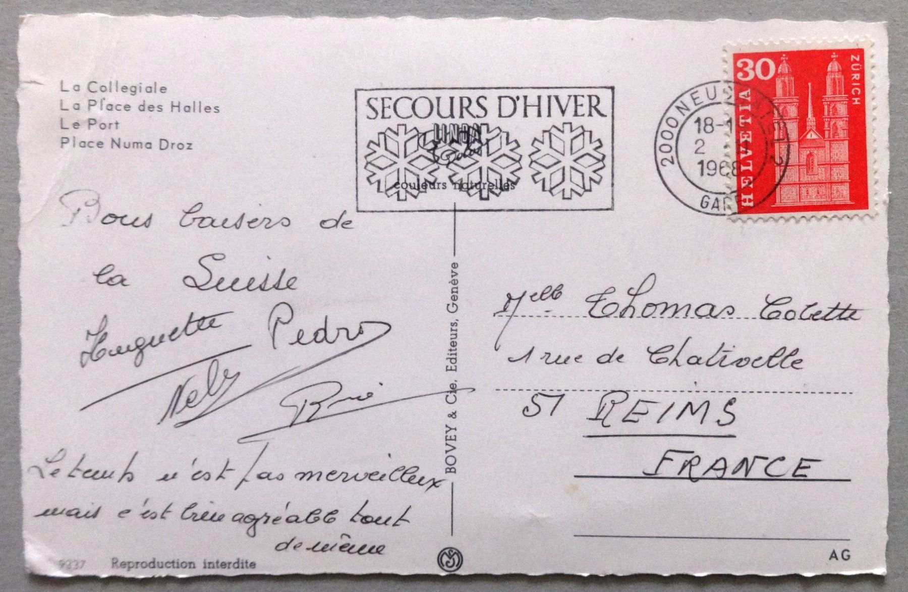 Cartes postales: Neuchâtel - Multivues – Défectueux à Fétigny par Billy2miny 1