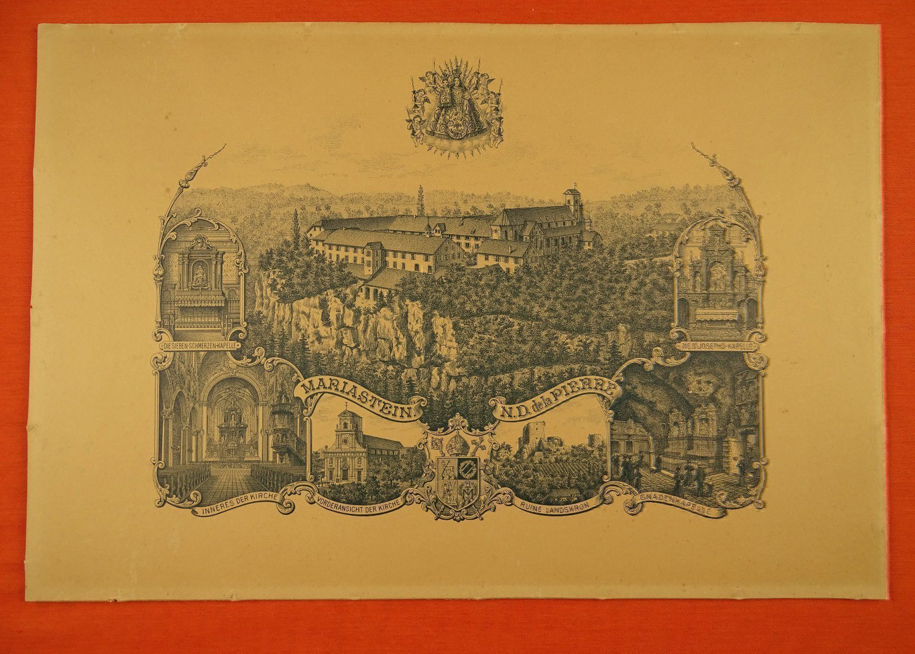 Grafica & Litografie: MARIASTEIN SOLOTHURN, LITHOGRAPHIE ~1900 – Usato da Grüningen venduto da Kartensammler 1