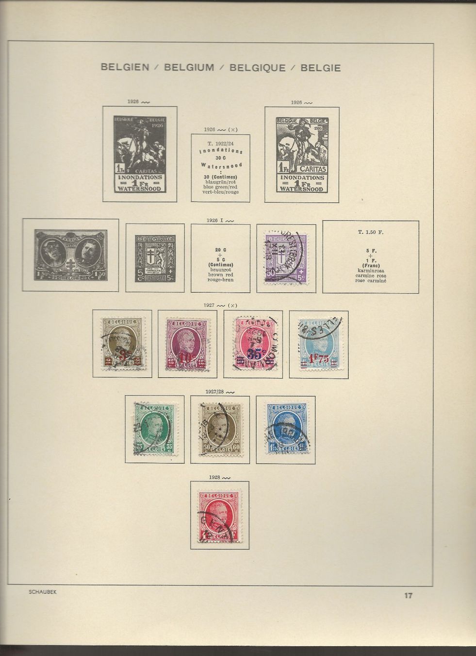 Tutti i francobolli: Marken Belgien  1920 bis 1930 – Usato da Au ZH venduto da xelagreb01 4