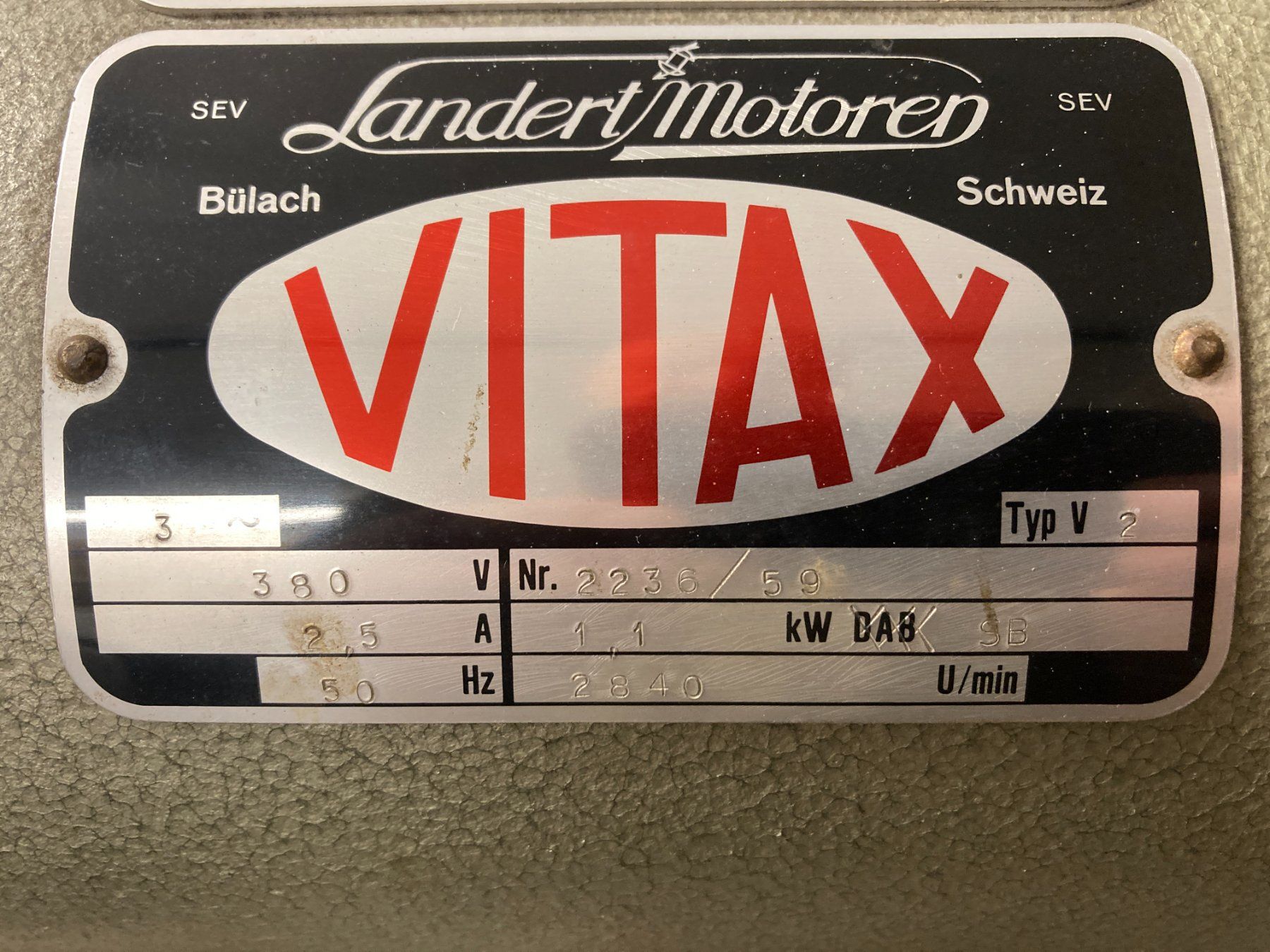 Vitax Smerigliatrici & Lucidatrici: VITAX V2 SCHLEIFMASCHINE ::::: DOPPELSCHLEIFER – Usato da Winterthur venduto da dennisalexander 1