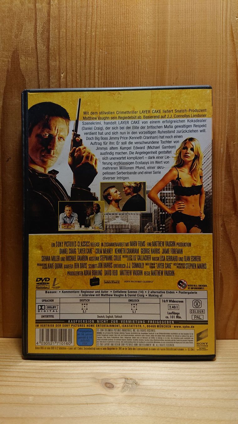 Tutti i DVDs: LAYER CAKE DVD mit Daniel Craig – Usato da Wilderswil venduto da Exebub 1