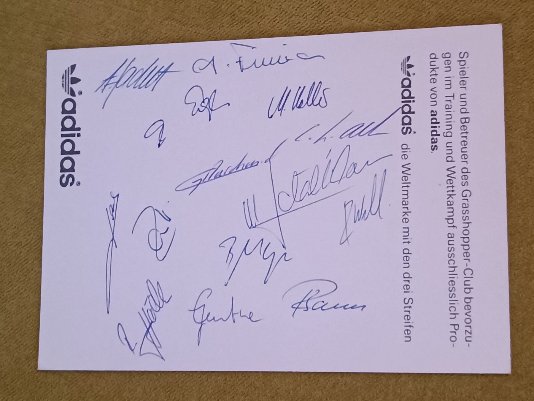 Autografi: GC Autogramme - 80er Jahre – Usato da Menziken venduto da Autogramme