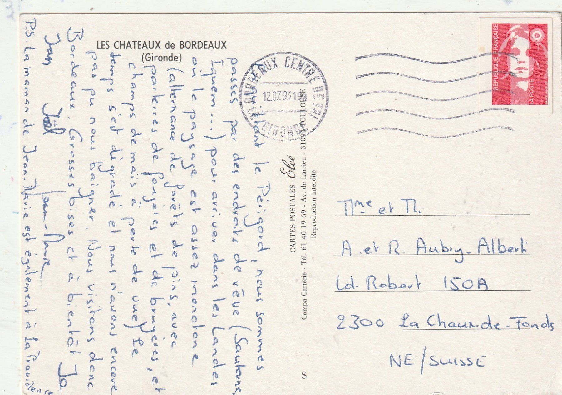 Cartoline postali: Schlösser von  Bordeaux – Usato da Lumbrein venduto da made02 1