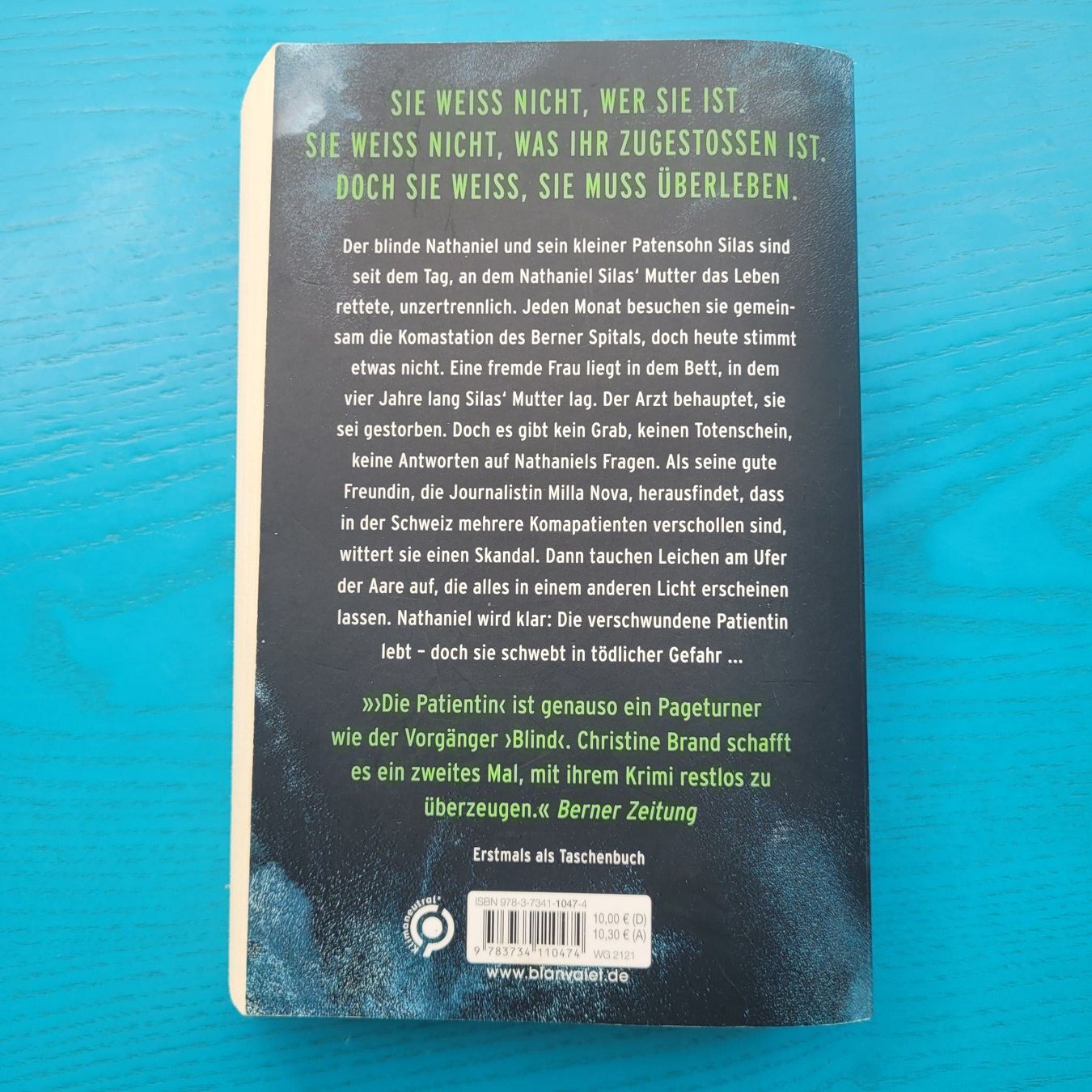 Libri: Christine Brand - Die Patientin – Usato da SCHÜBELBACH venduto da CoKaHa 1