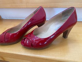 PAUL GREEN Schuhe, echtes Lackleder, Grösse 4