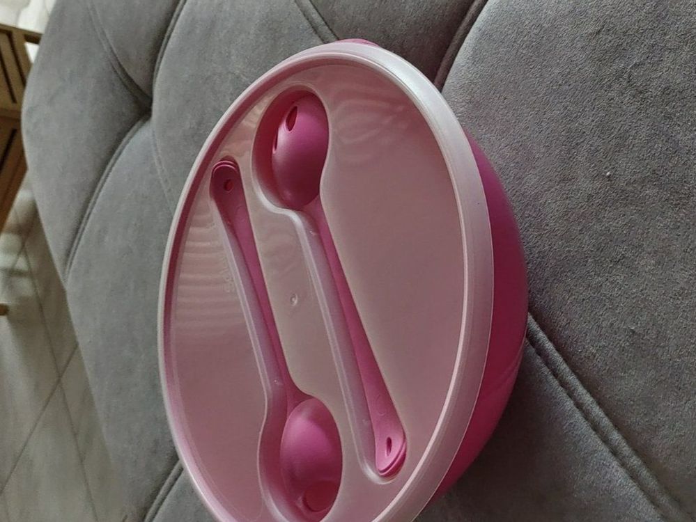 ELAYARD Mikrowellen Schüssel Set - Mit Deckel Für Nudeln & Suppe Rosa