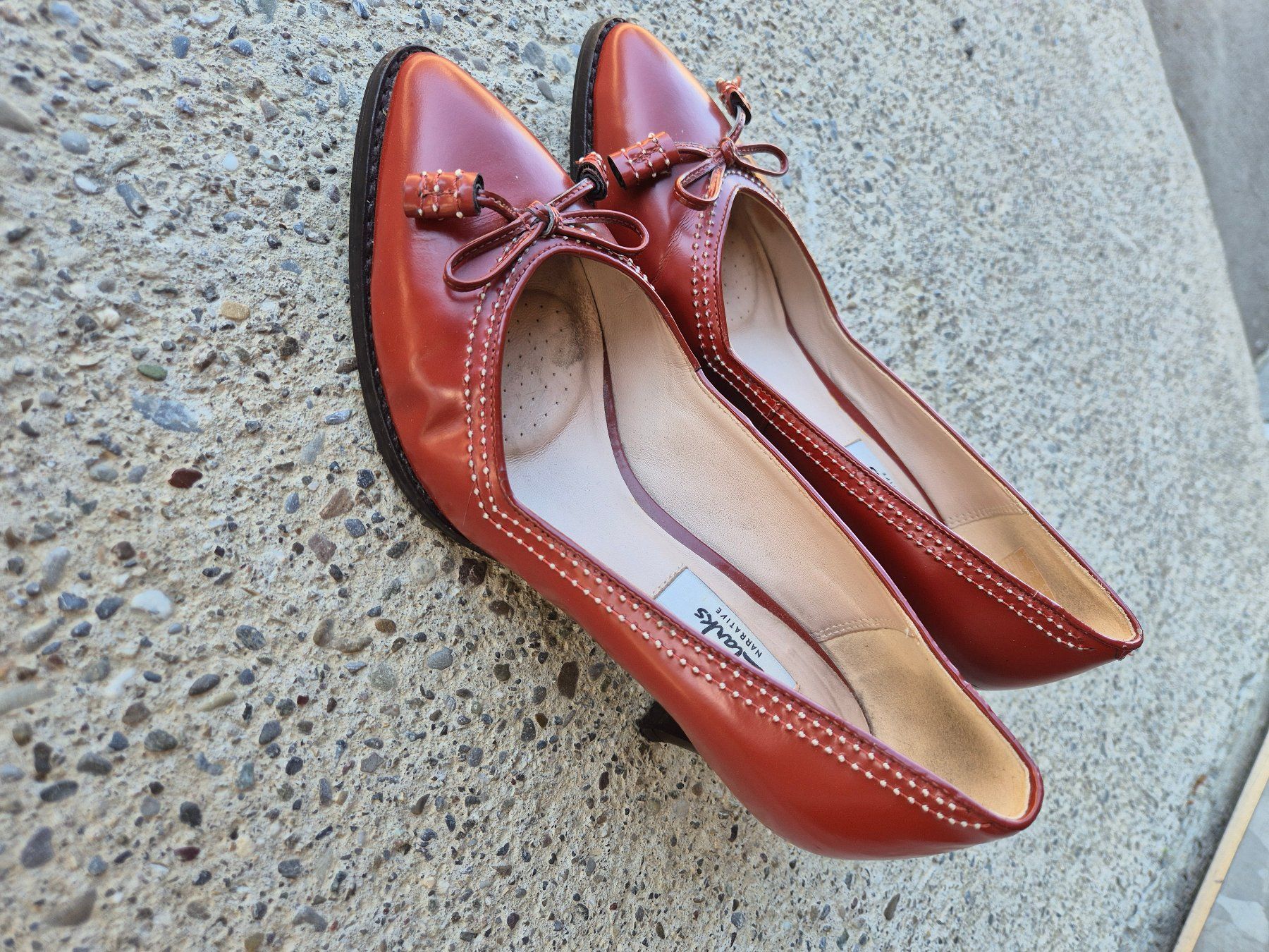 Scarpe da donna: Clarks Damenschuhe orange Grösse 38 – Usato da Bassersdorf venduto da Ubrunu