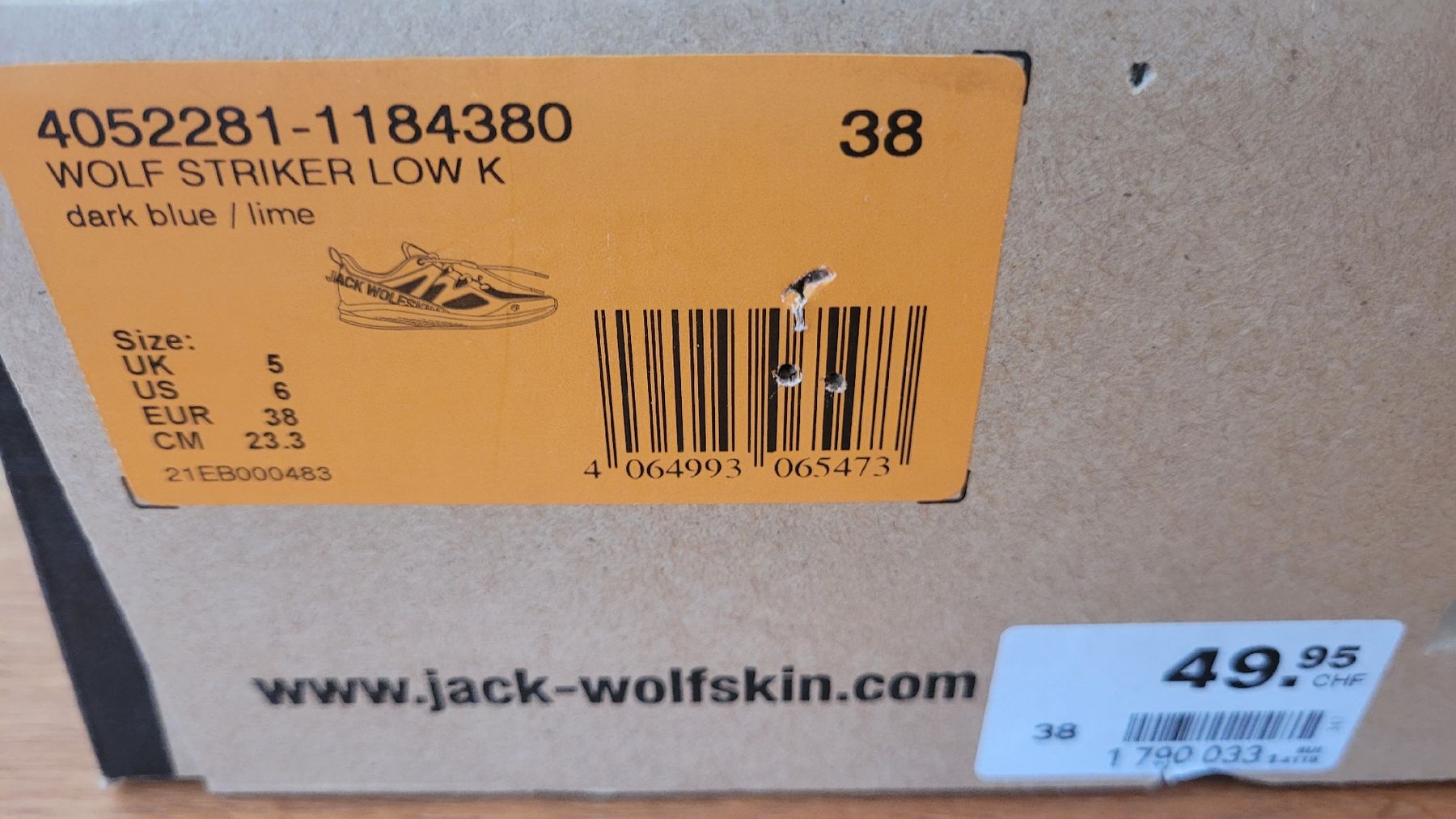 Jack Wolfskin Scarpe per ragazzi: Jack Wolfskin Wolf Striker Low K, Gr. 38, Neu – Nuovo e nell'imballaggio originale da Meierskappel venduto da Melebo 1