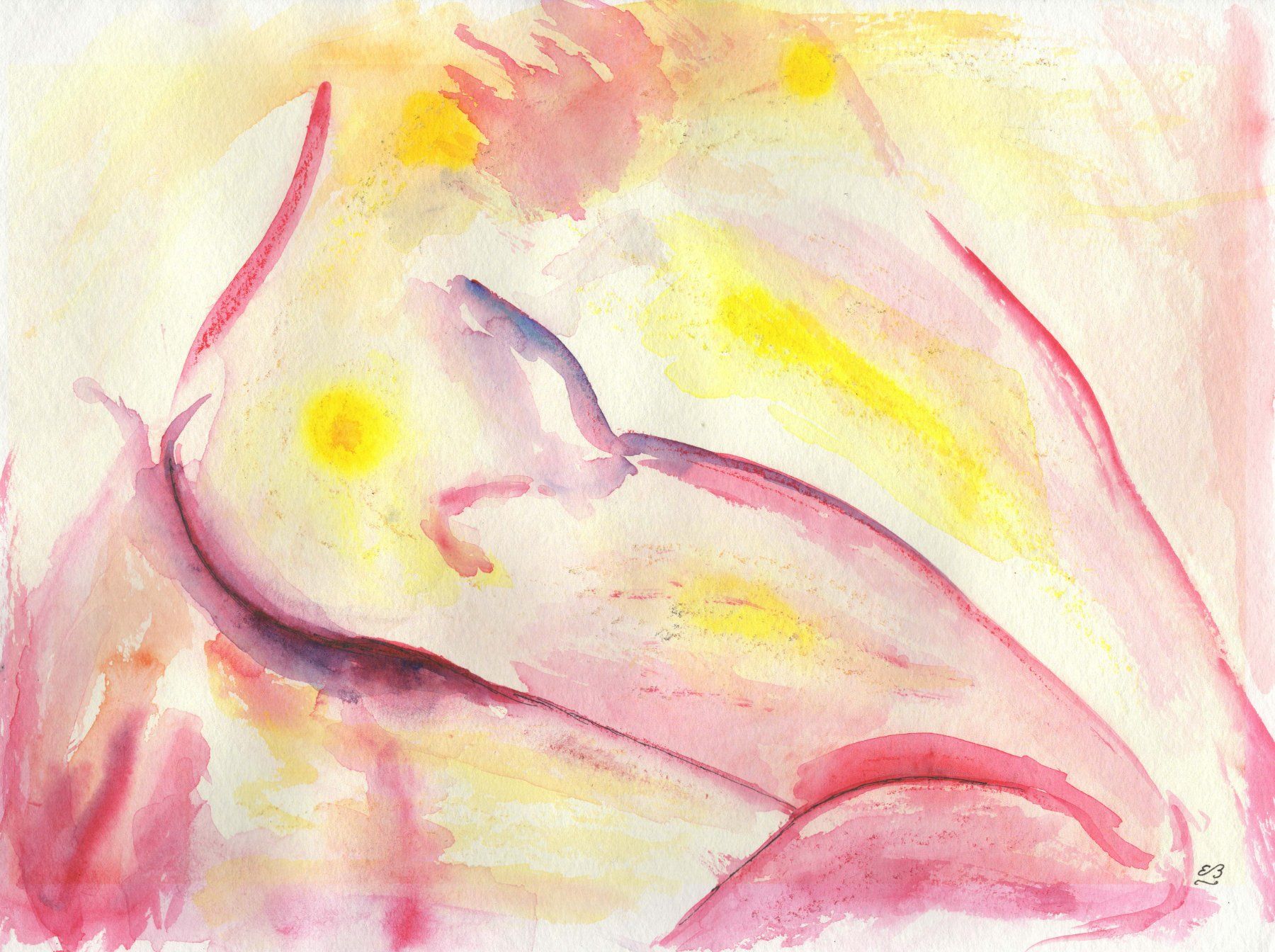 Gemälde: Aquarell: Thigh – Neu (gemäss Beschreibung) aus Fribourg von erw_68dx
