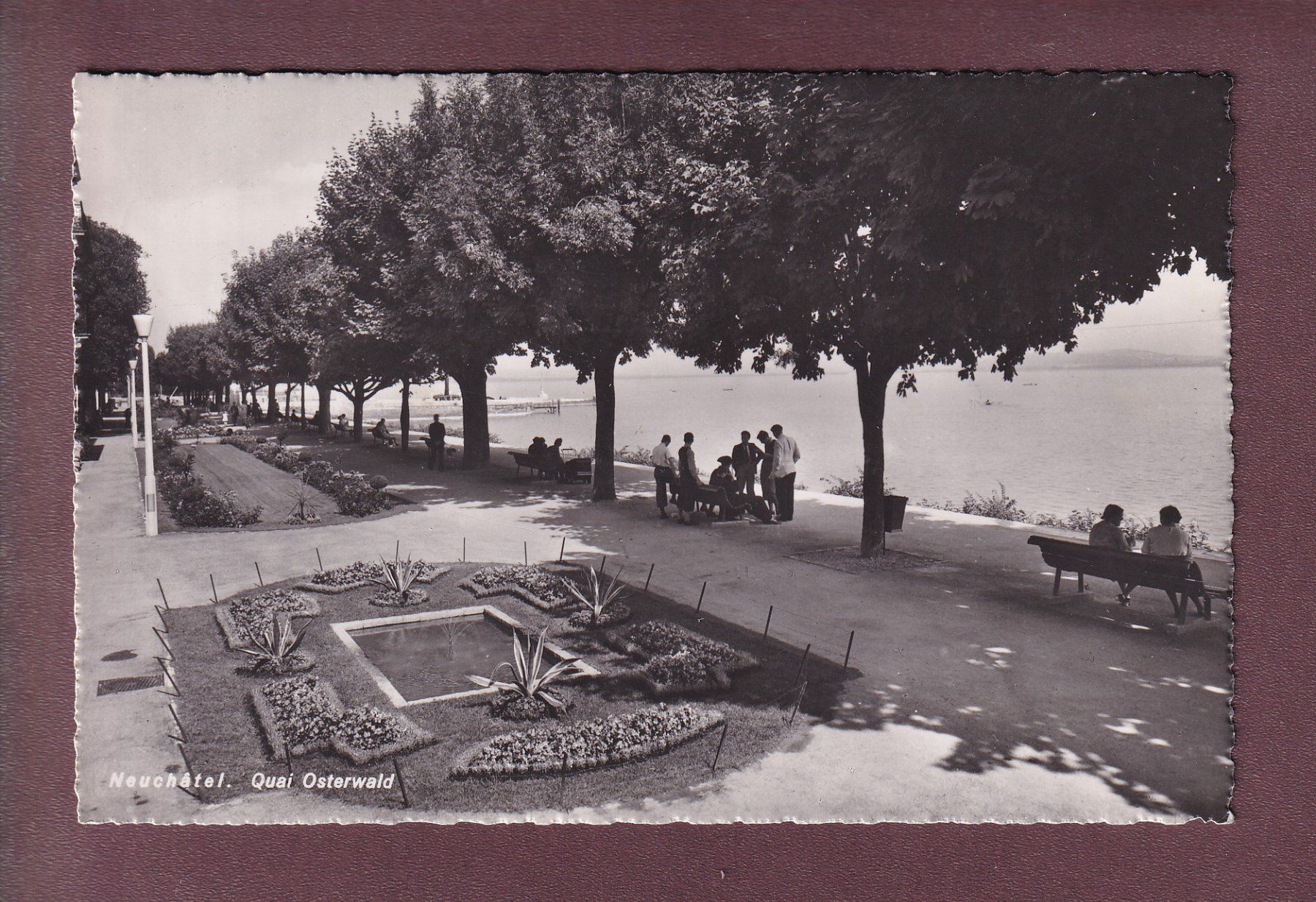 Cartoline postali: NEUCHÂTEL - Quai Osterwald - 1944 – Usato da Pully venduto da nicecards