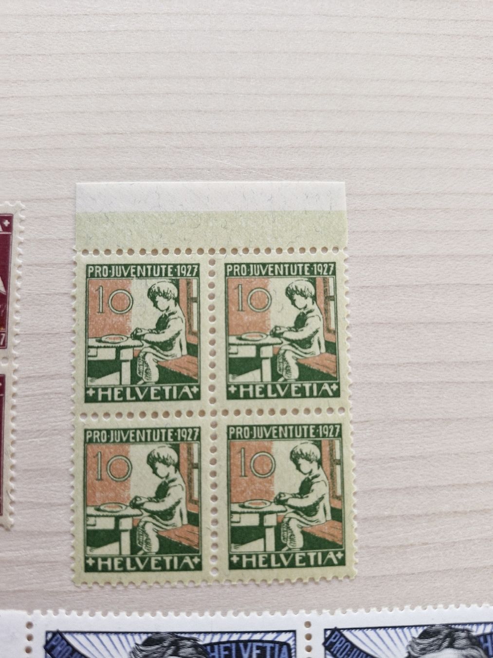 Tutti i francobolli: Pro Juventute 1927 4er Blocks postfrisch – Nuovo (secondo la descrizione) da Frauenfeld venduto da Kasico 2