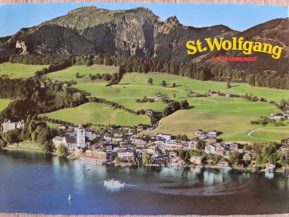 Cartoline postali: Ansichtskarte St.Wolfgang Österreich – Usato da Dintikon venduto da Vexi
