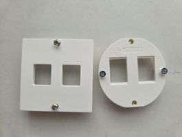 Kallysto line Hager Frontplatte Aufnahmering für Module RJ45
