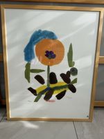 Ferdinand Gehr, gelbe Blume, signiert