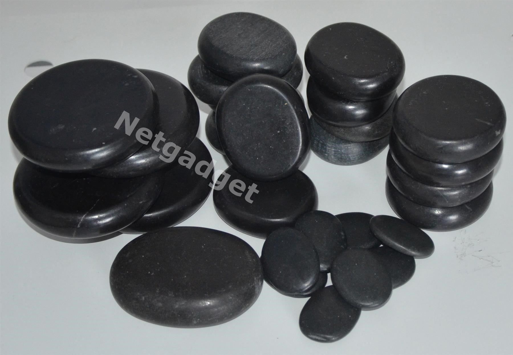 Dispositivi per massaggi: 36 Steine Hot Stone Massage + Wärmegerät – Nuovo e nell'imballaggio originale da Yverdon-les-Bains venduto da Netgadget 2