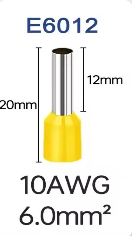Componenti elettronici: Crimpanschlüsse 10AWG 6,0 mm² – Nuovo e nell'imballaggio originale da Winterthur venduto da pir_pt 1