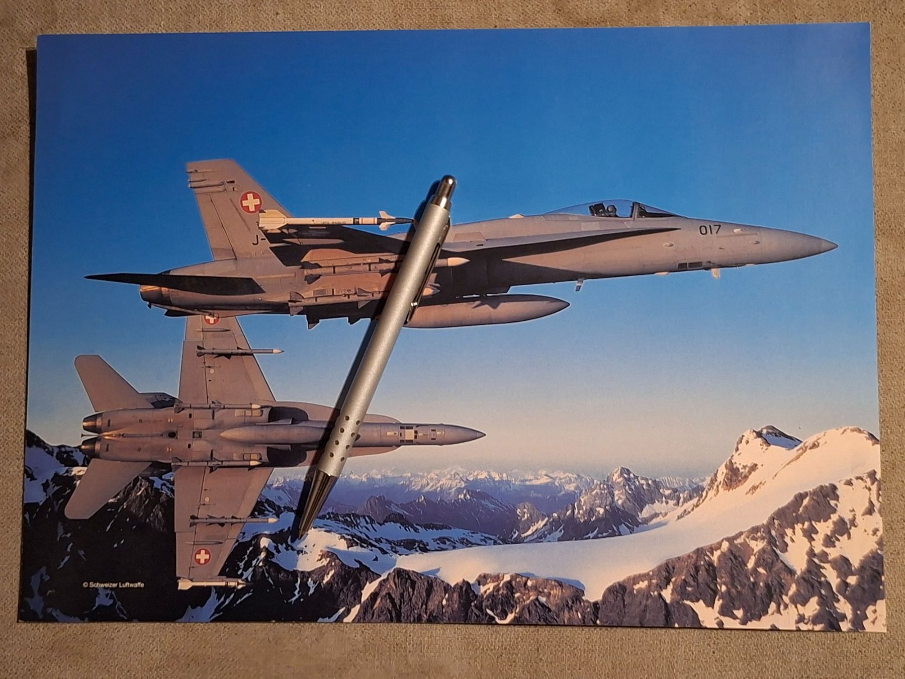 Cartoline postali: F/A-18 Hornet Schweizer Luftwaffe – Usato da Giffers venduto da attila07