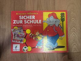 Benjamin Blümchen  Sicher zur Schule Vintage-Brettspiel