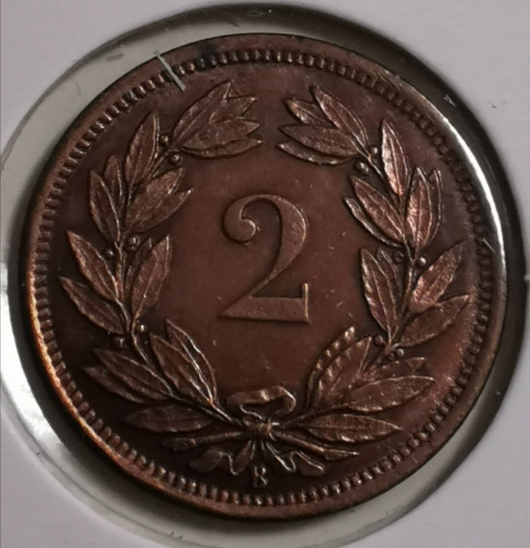 Tutti le monete: 2 Rappen 1870 Top – Usato da Zürich venduto da turbopuz 1