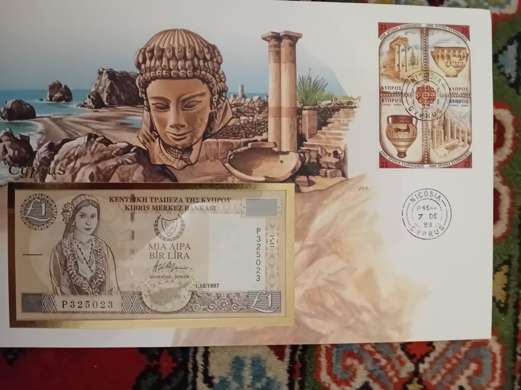 Banknoten: Banknotenbrief Cipro – Neu und originalverpackt aus Muralto von Alex1912