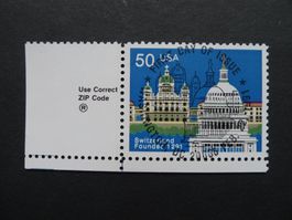 1991 USA Marke mit ET Vollstempel